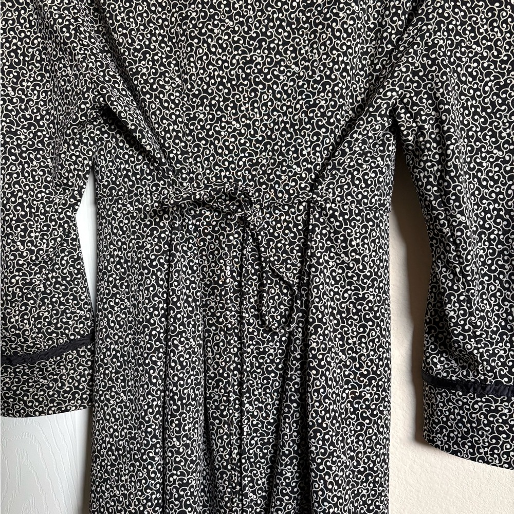 Motherhood Maternity Black & White Printed Tie-Waist Tunic Dress